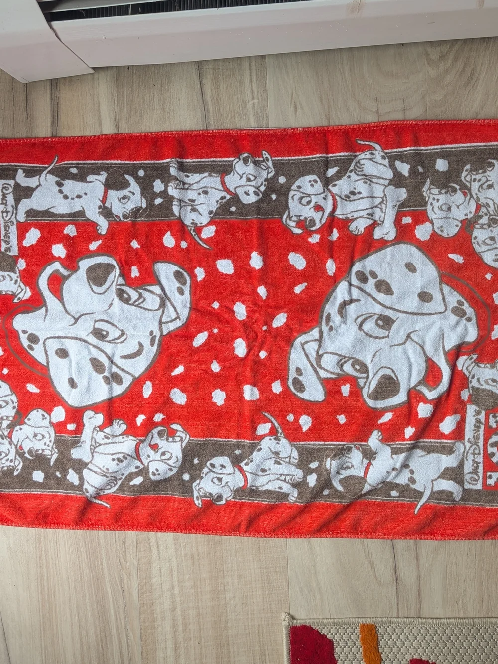 Disney Red & White 101 Dalmatians Cotton Face Towel